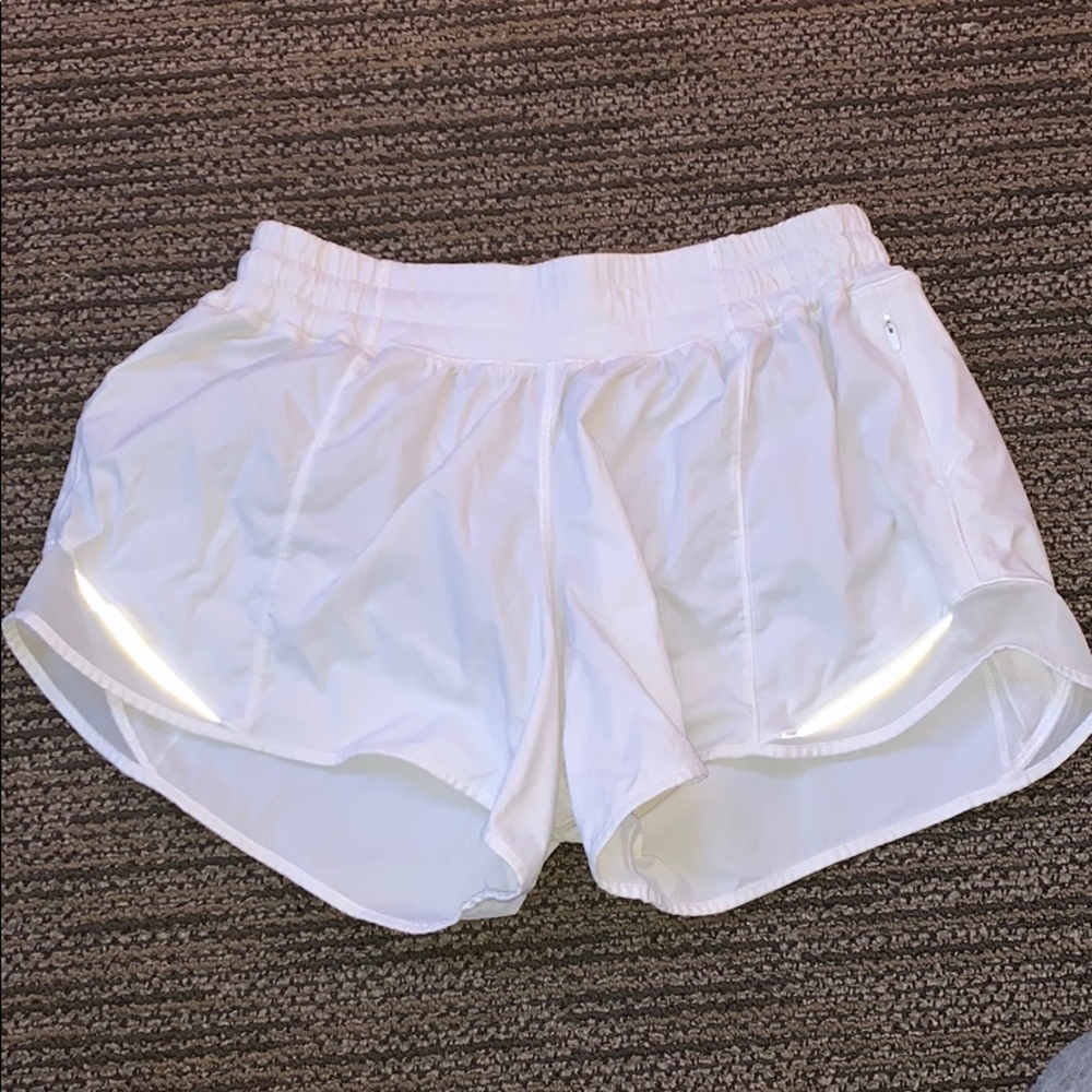 White Lulu Lemon shorts